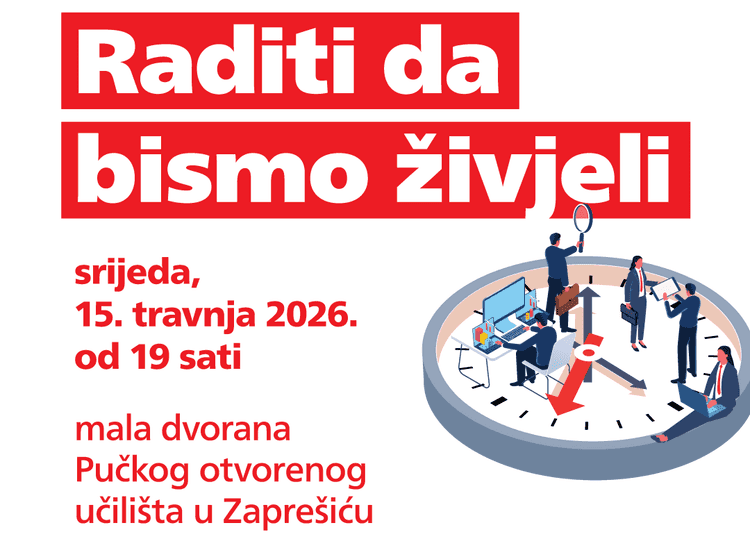 SDP najavljuje panel u Zaprešiću o skraćenju radnog vremena